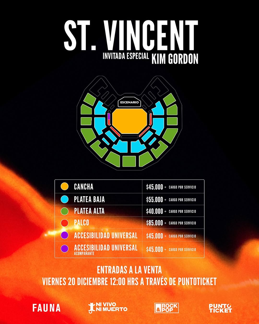 Imperdible: St. Vincent y Kim Gordon agendan presentación en Chile